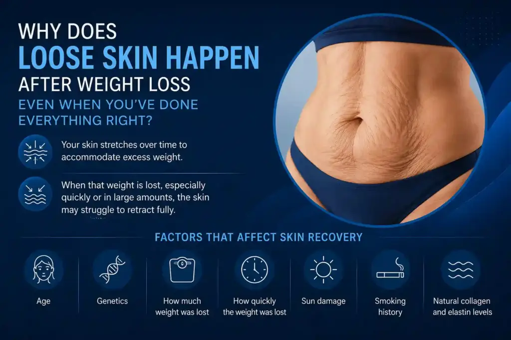 Why Does Loose Skin Happen After Weight Loss Even When You’ve Done Everything Right Maidstone?